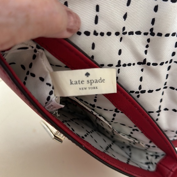 Kate Spade Red Leather Crossbody - Picture 10 of 13